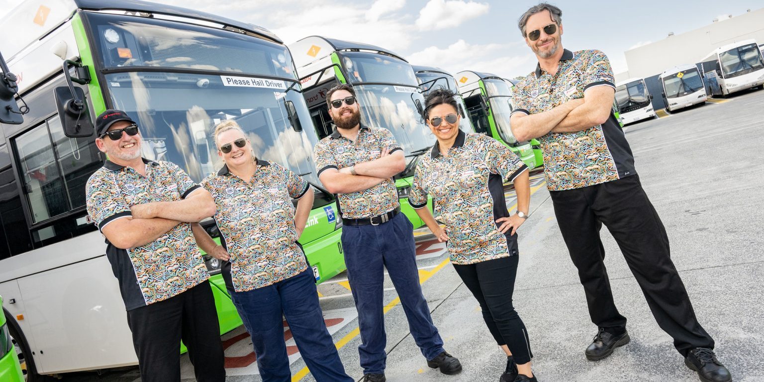 Transdev Australia drivers wearing funky shirts