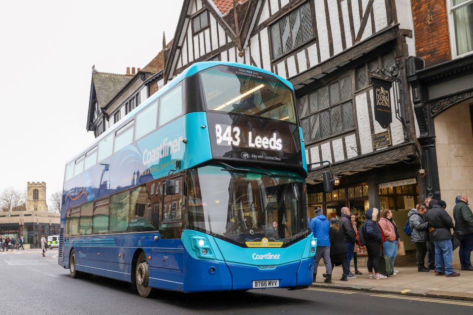 Coastliner bus in York