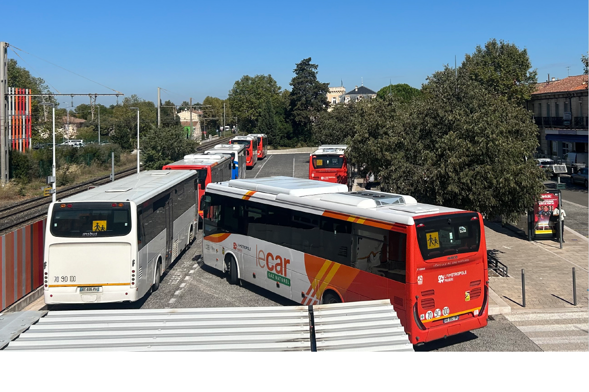 Autocar au gaz naturel la Métropole Aix-Marseille