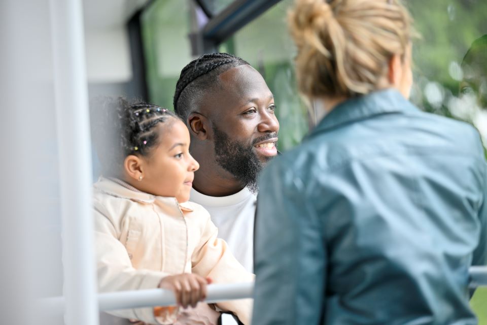 Famille dans le bus Villepinte