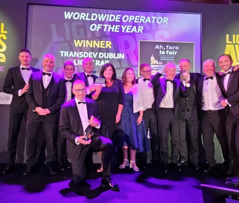 Transdev Ireland Awarded Worldwide Operator of the Year for Light Rail Excellence