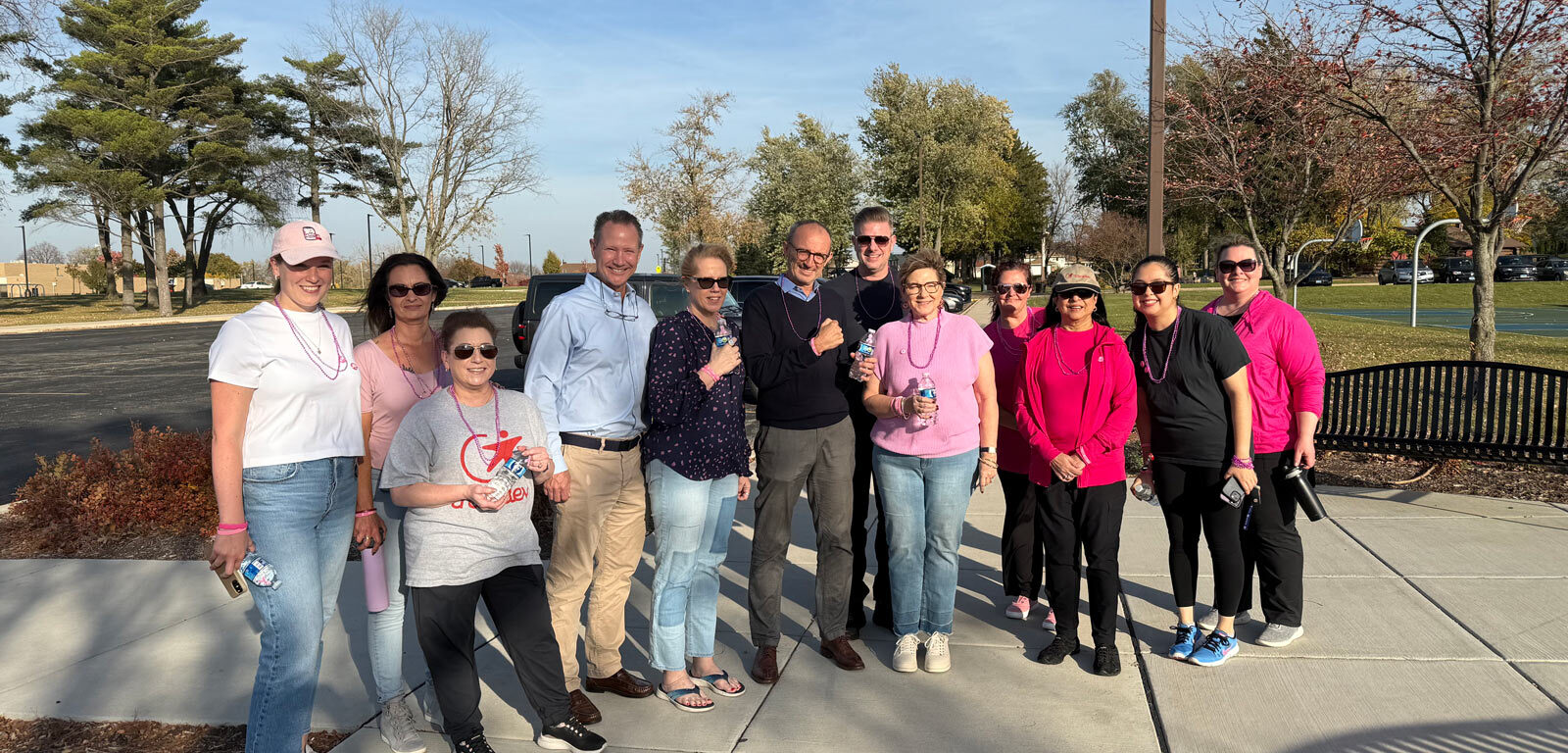 Group of Transdev Lombard employees participated in a Susan G. Komen Walk Where You Are 2024 event