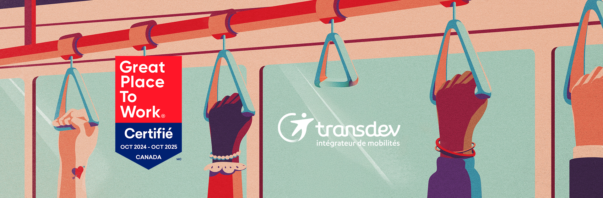 Transdev canada obtient pour la seconde fois la certification Meilleurs Lieux de travail®