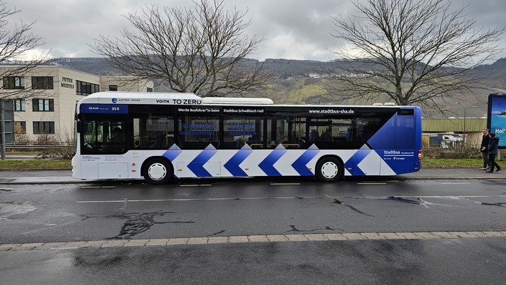 Retrofitted bus in Schwäbisch Hal