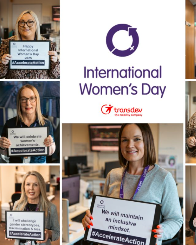 Ireland Transdev Dublin Light Rail women on 2025 International Women's Day